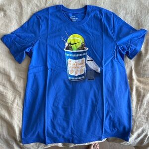 NWT Nike tennis graphic tshirt men’s sz L blue